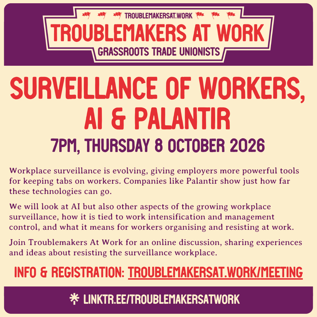 Surveillance of workers, AI & Palantir